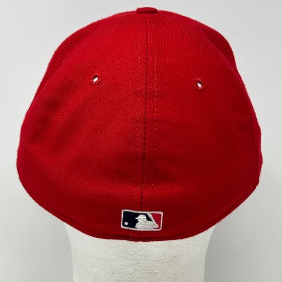 Vintage 90s Boston Red Sox Hat Baseball Cap New Era 5950 Wool USA Fitted 7 1/2 - Picture 4 of 10